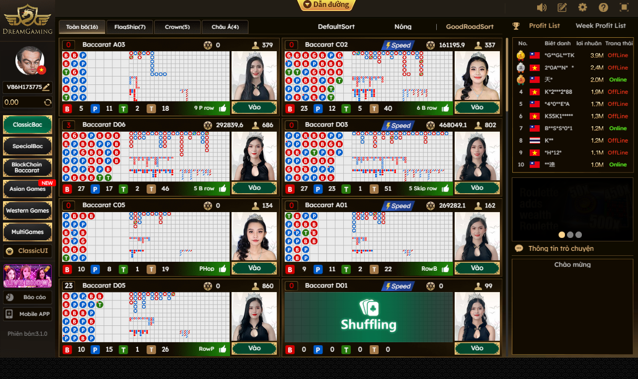 Tìm hiểu hình thức chơi Baccarat OK365 tại phòng live casino